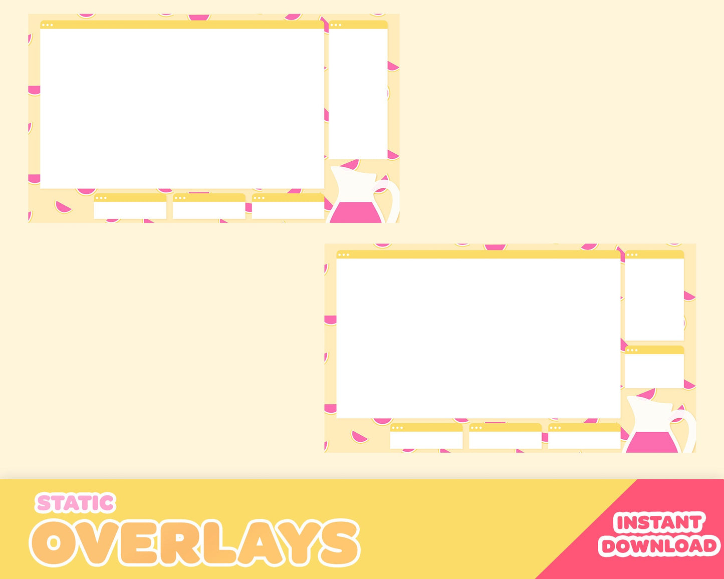 Pink Lemonade Stream Pack | INSTANT DOWNLOAD