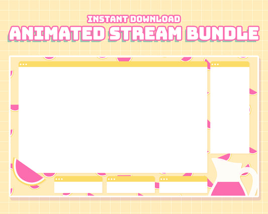 Pink Lemonade Stream Pack | INSTANT DOWNLOAD