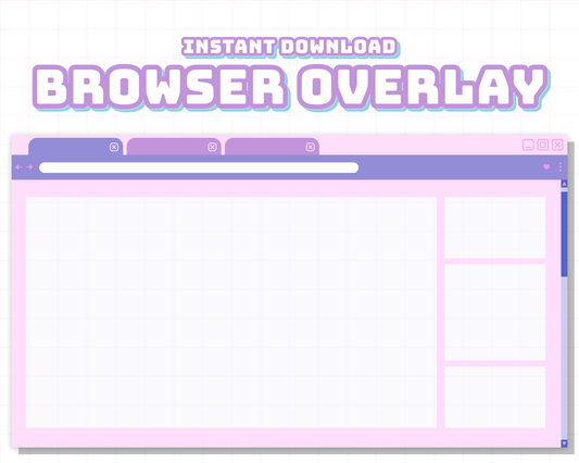 [FREE] Purple/Pink Browser Overlay | INSTANT DOWNLOAD