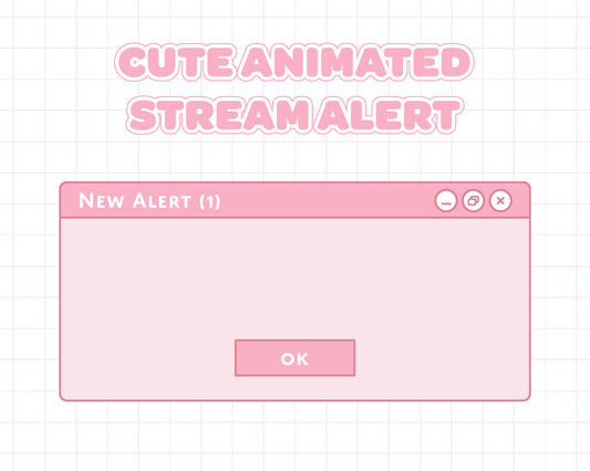 [Animated] Pink Browser Alert | INSTANT DOWNLOAD