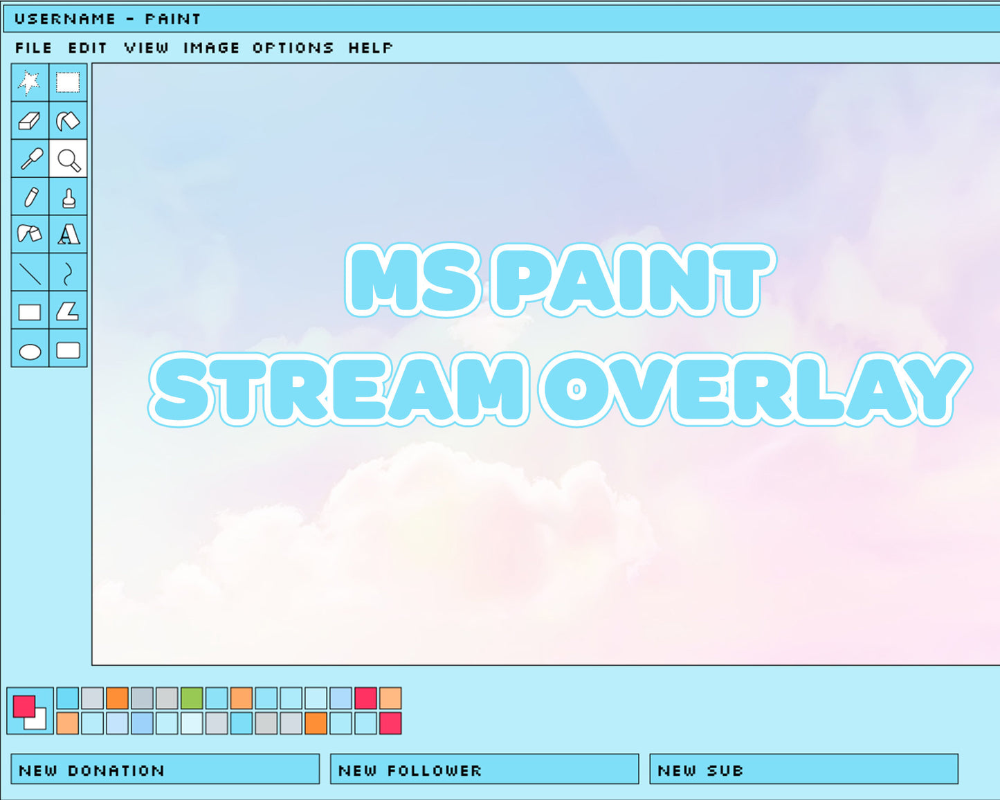 Blue MS Paint | V1