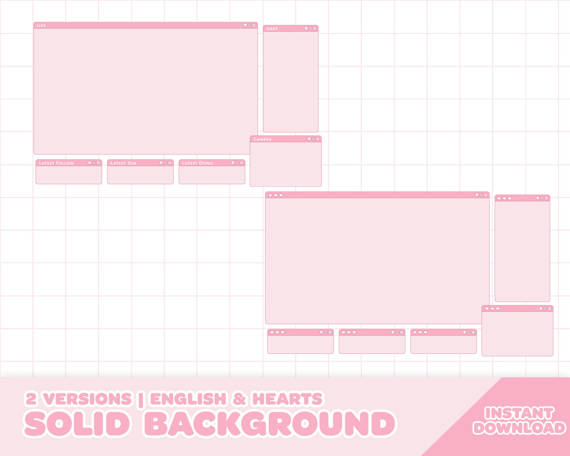 Pink Browser Overlay | INSTANT DOWNLOAD â Whimsicolour Labs