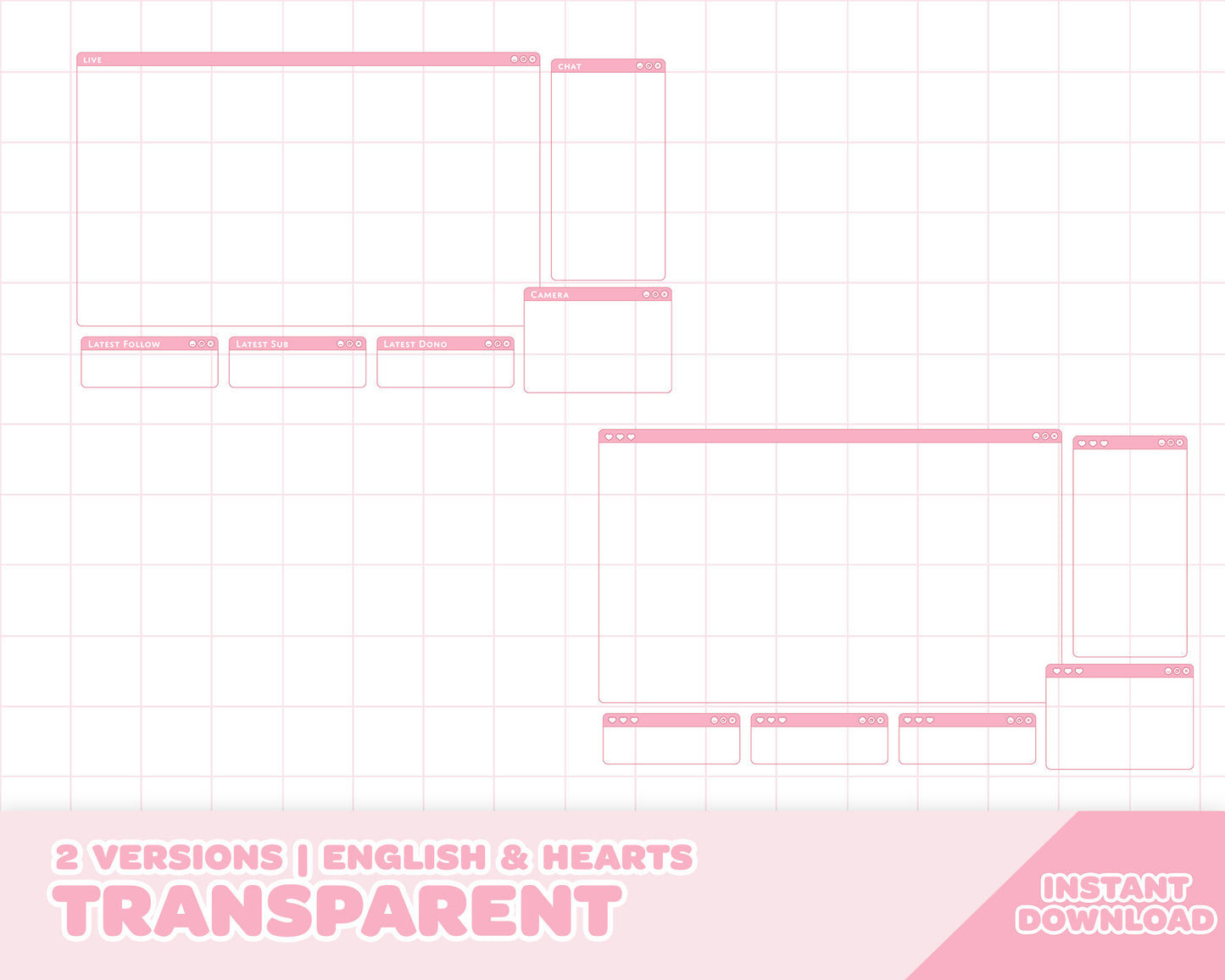 Pink Browser Overlay | INSTANT DOWNLOAD