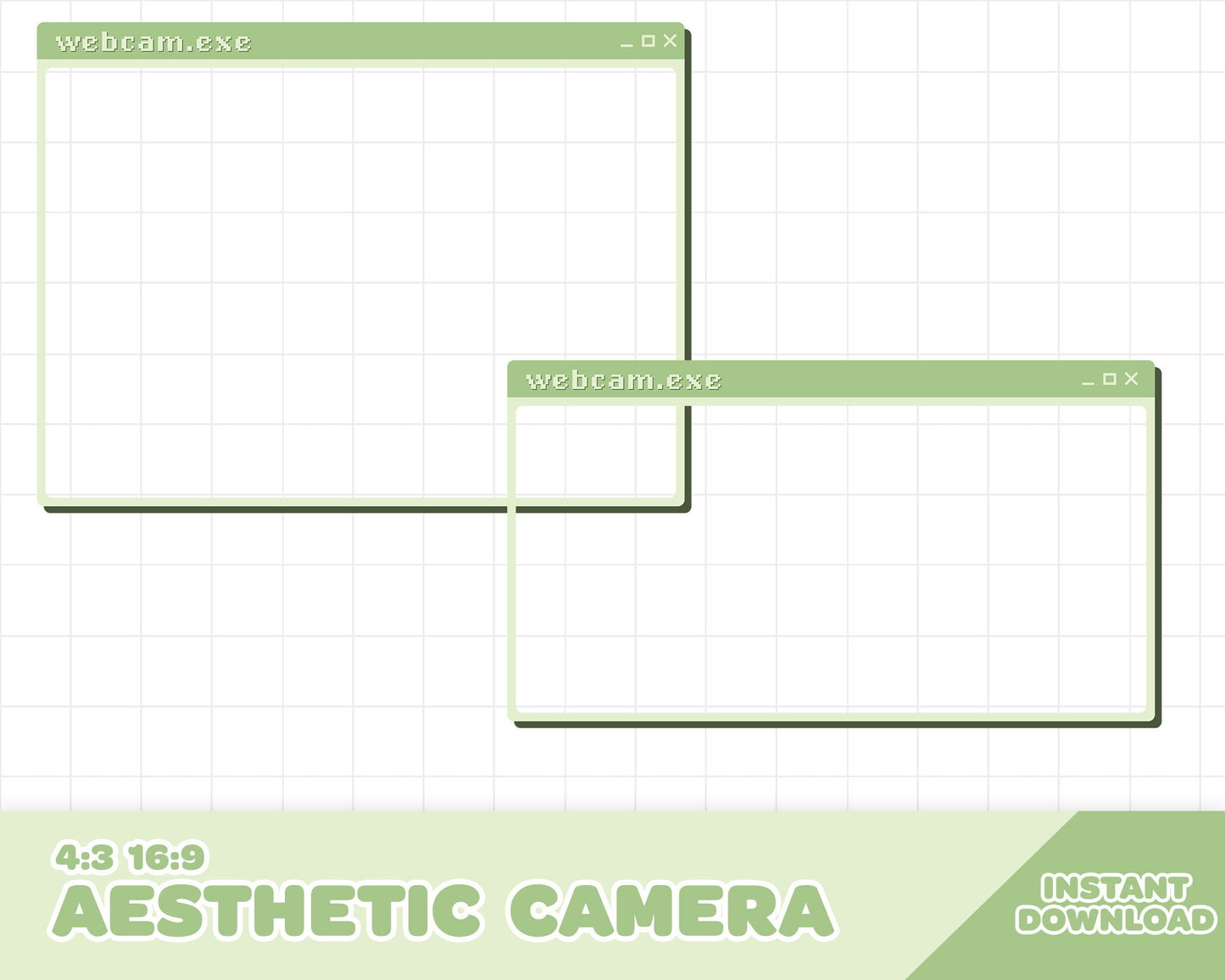 Green webcam.exe Camera Overlay | INSTANT DOWNLOAD