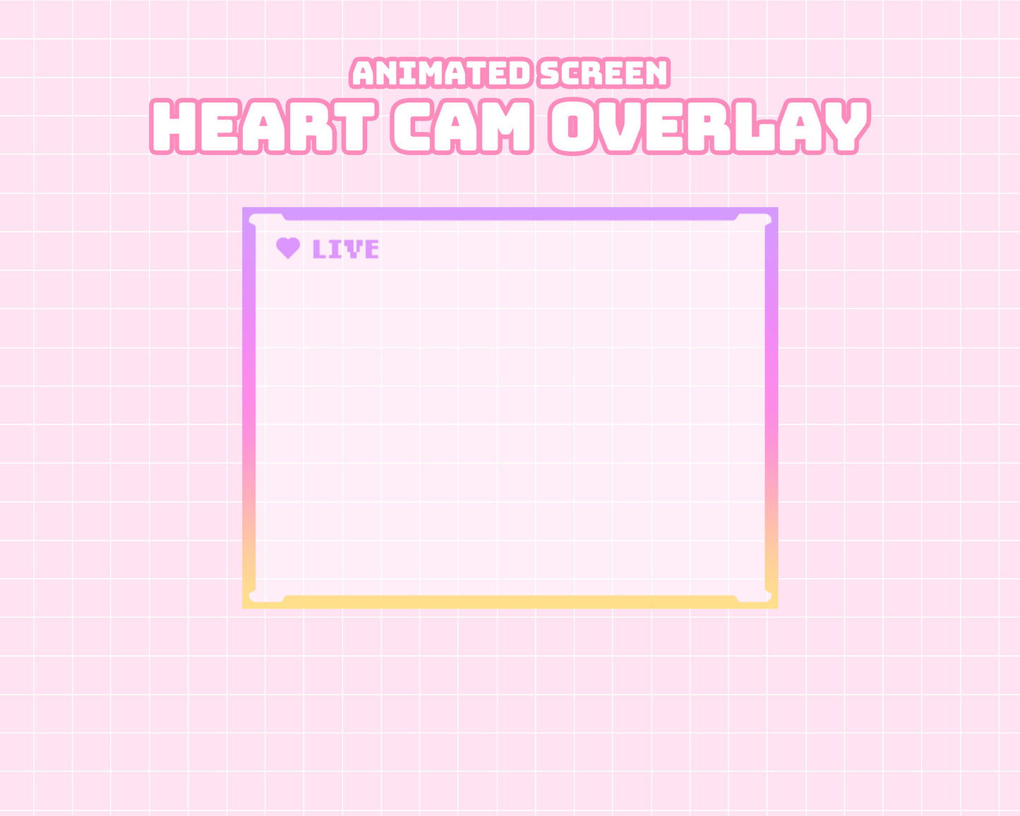 [Animated] Live Heart Camera Overlay | INSTANT DOWNLOAD