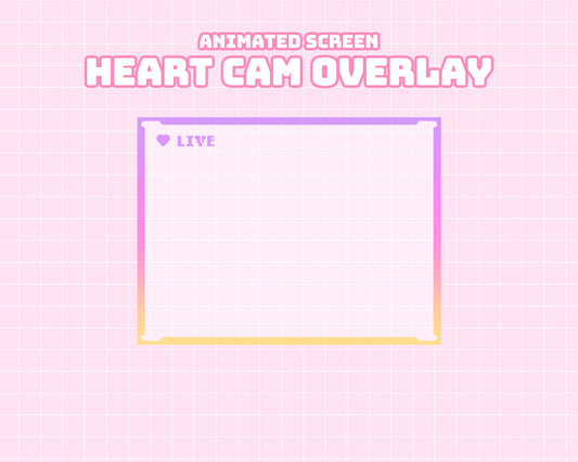 [Animated] Live Heart Camera Overlay | INSTANT DOWNLOAD