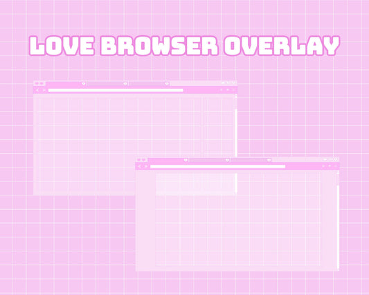 Aesthetic Hearts Computer Overlay | INSTANT DOWNLOAD