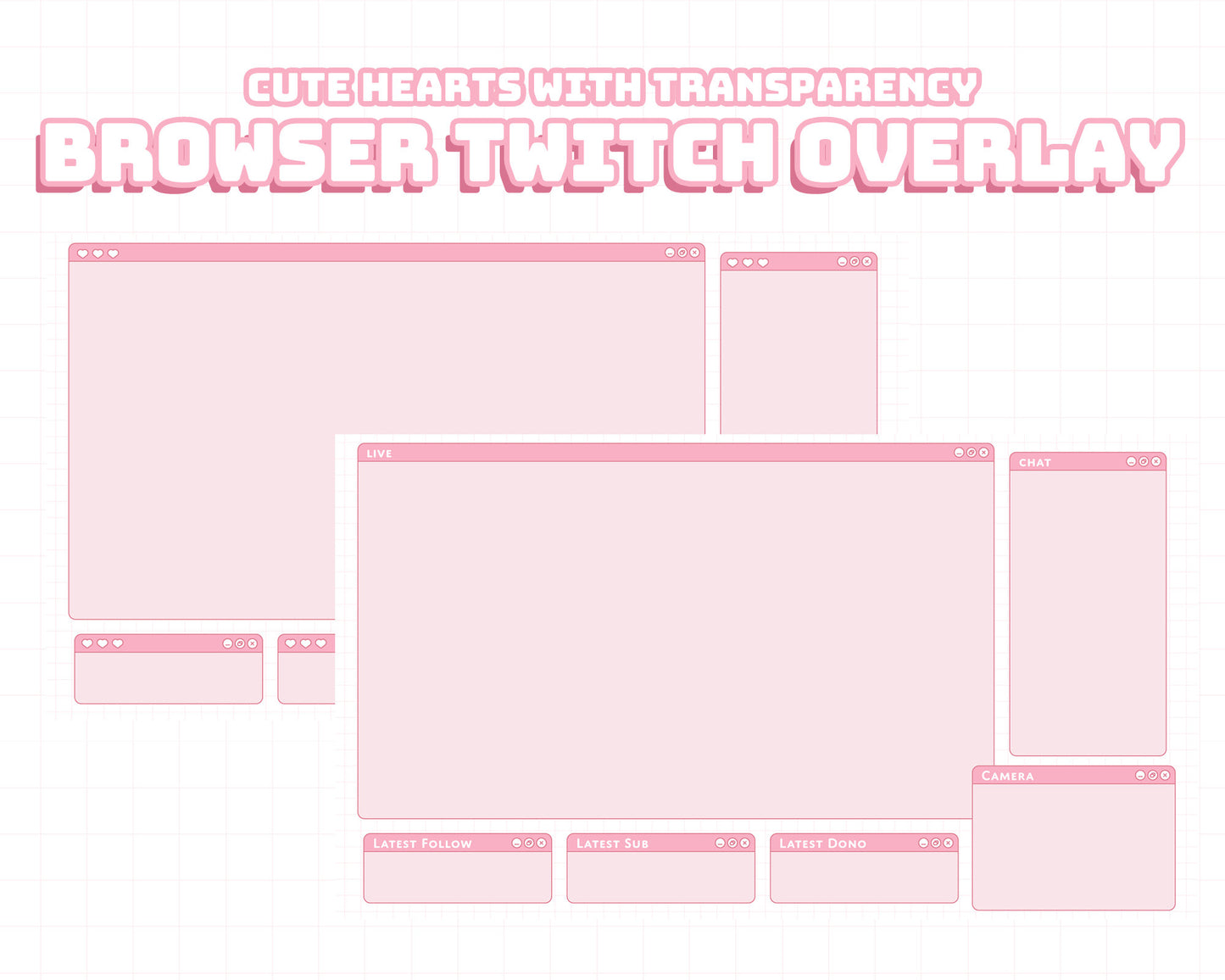 Pink Browser Overlay | INSTANT DOWNLOAD