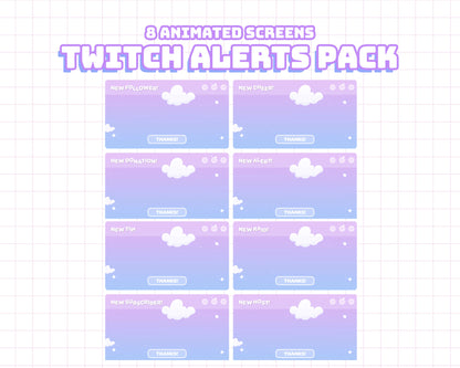 [Animated] Space Sky Browser Alert Set | INSTANT DOWNLOAD