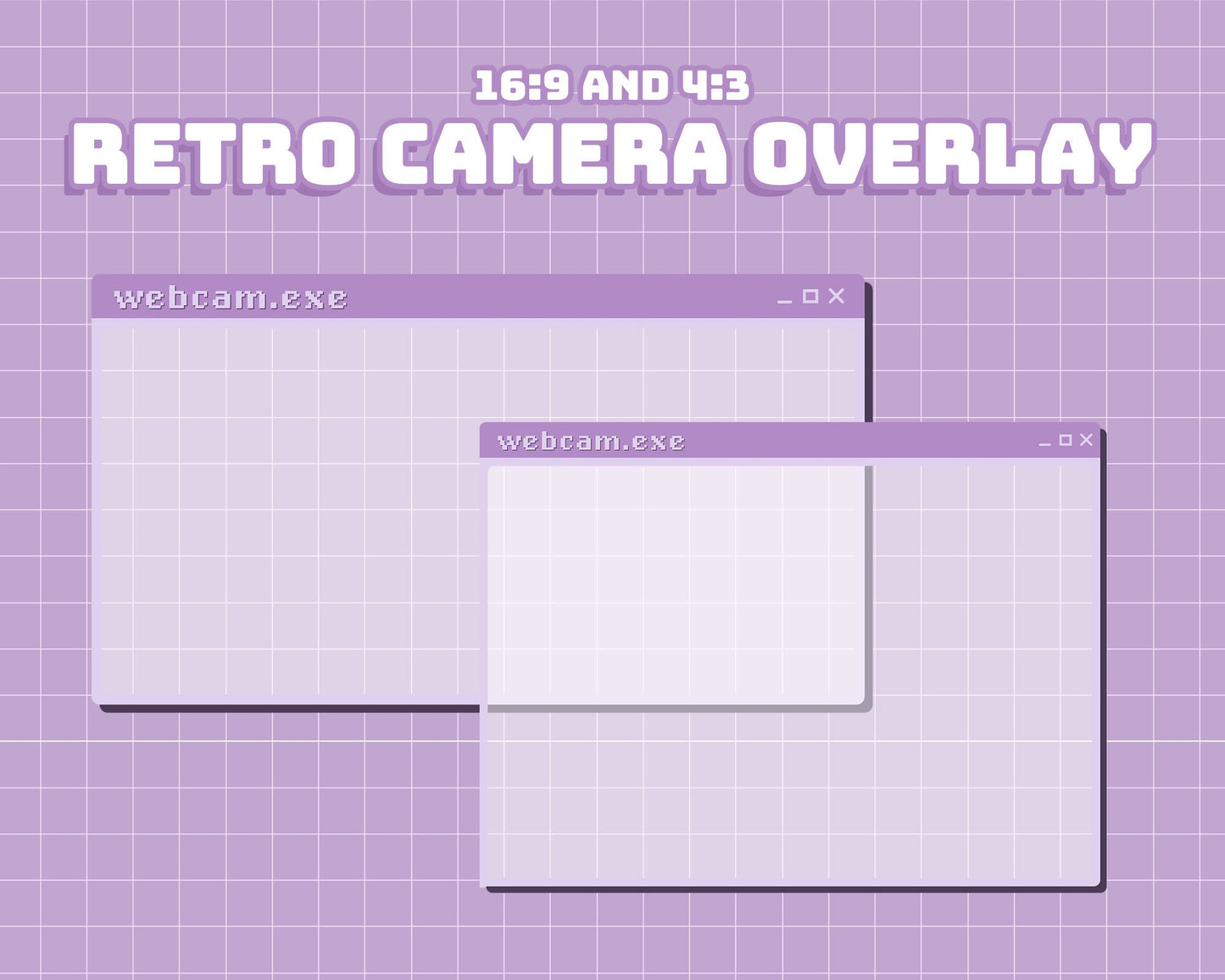 Purple webcam.exe Camera Overlay | INSTANT DOWNLOAD