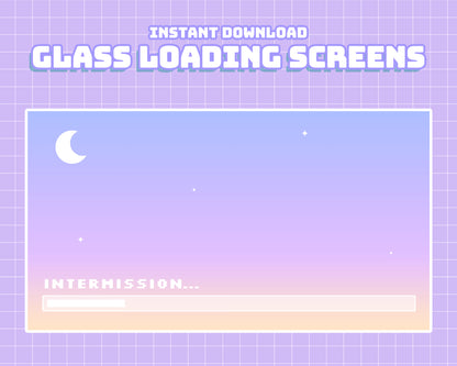 [Animated] 3 Glass Loading Screens | INSTANT DOWNLOAD