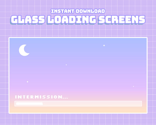 [Animated] 3 Glass Loading Screens | INSTANT DOWNLOAD